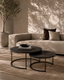Wheel Coffee Table - Large - Black Oak