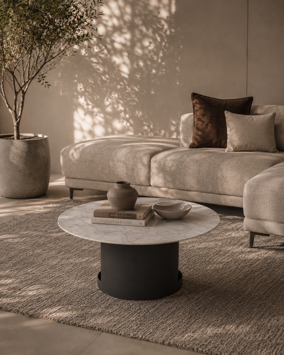 Alban Coffee Table - Carrara White