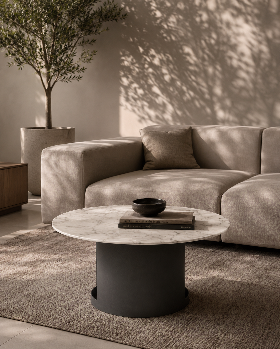 Alban Coffee Table - Carrara White