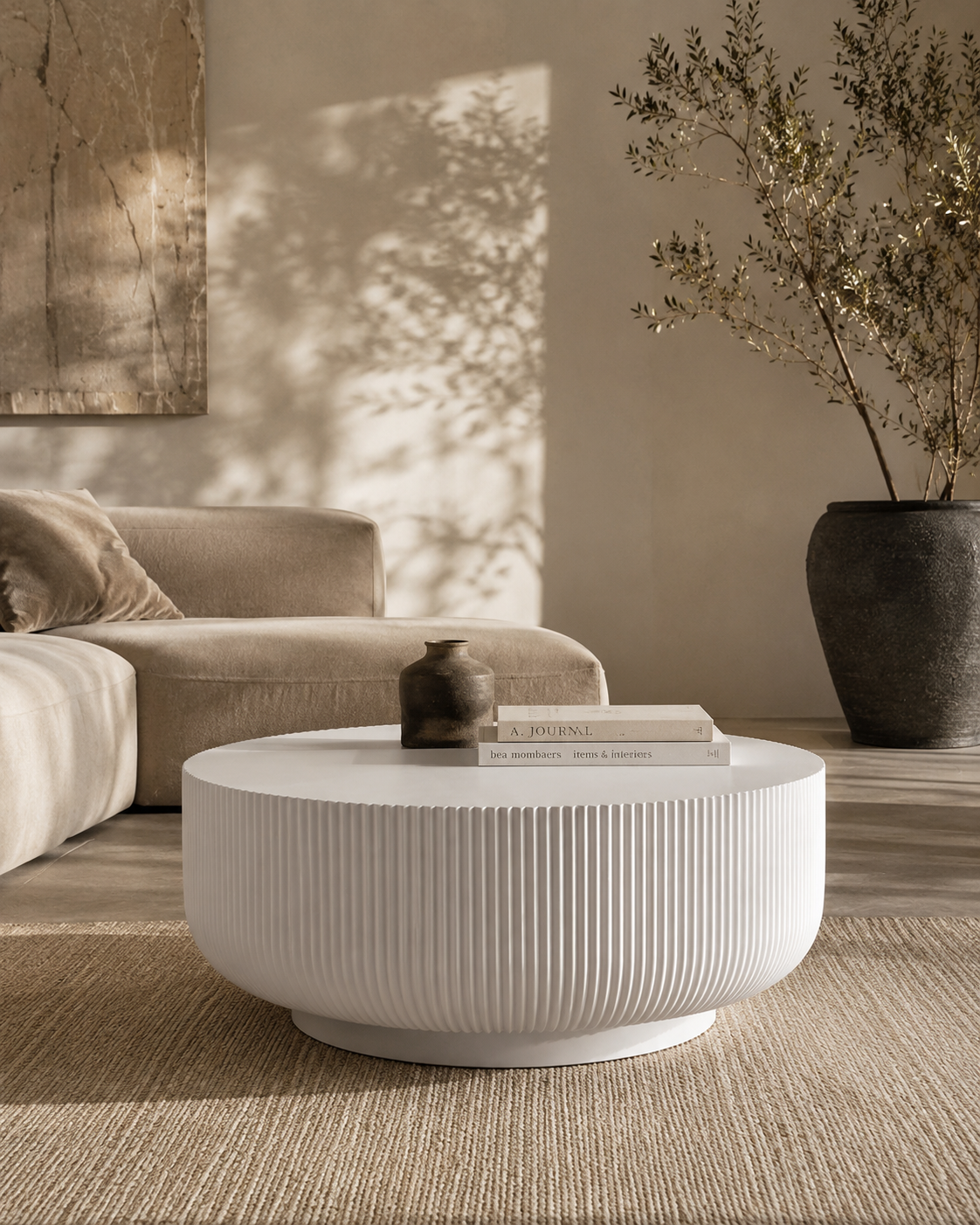 Ridge Coffee Table - White