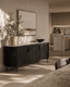 Lantine Marble Buffet - Black Oak