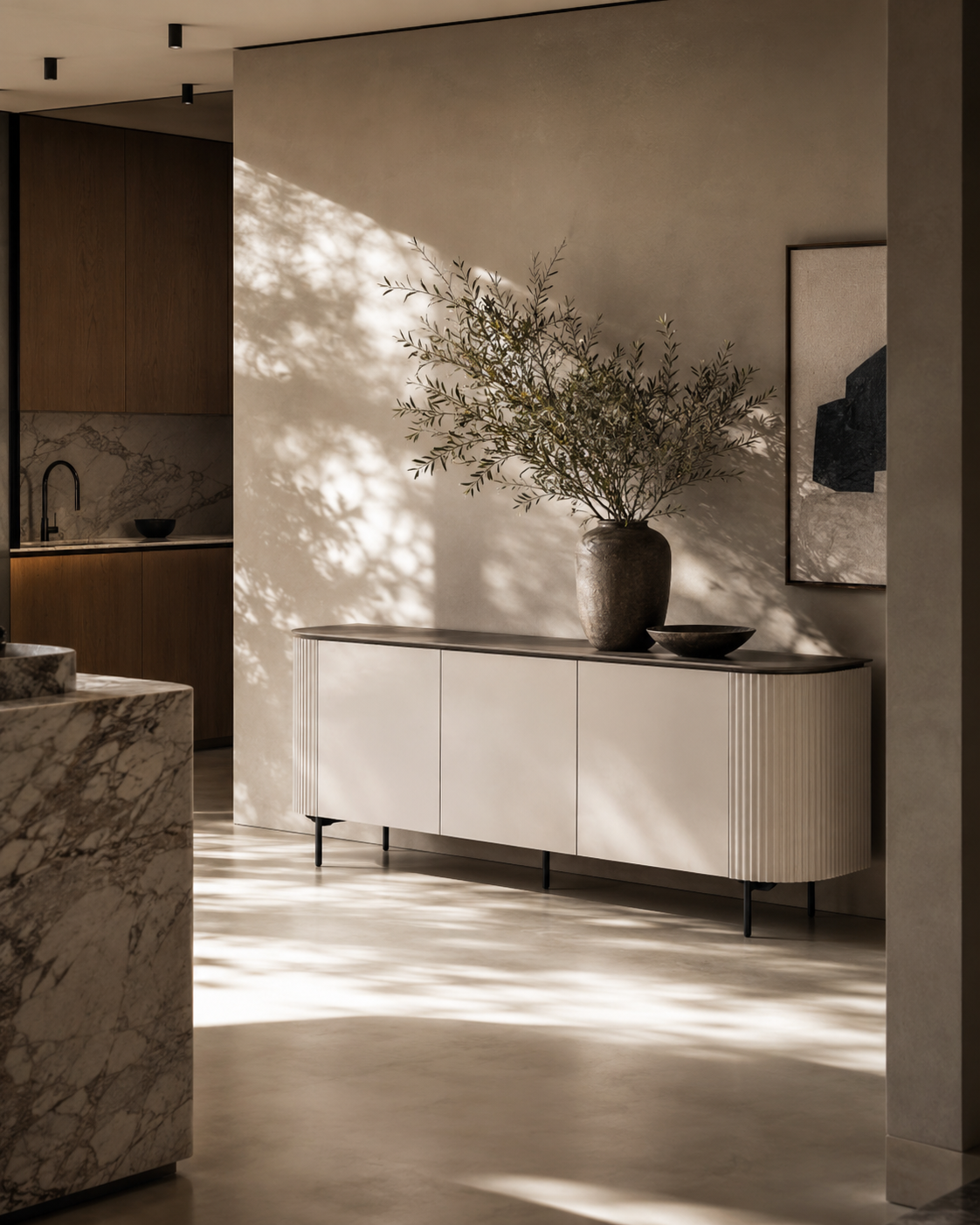 Lantine Buffet - Matte Beige
