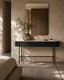 Lantine Marble Console Table - Matt Black
