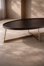 Lane Coffee Table - Smoke Oak/Gold