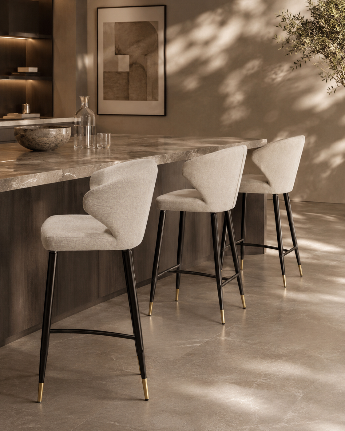 Bellroy Bar Stool - Light Beige