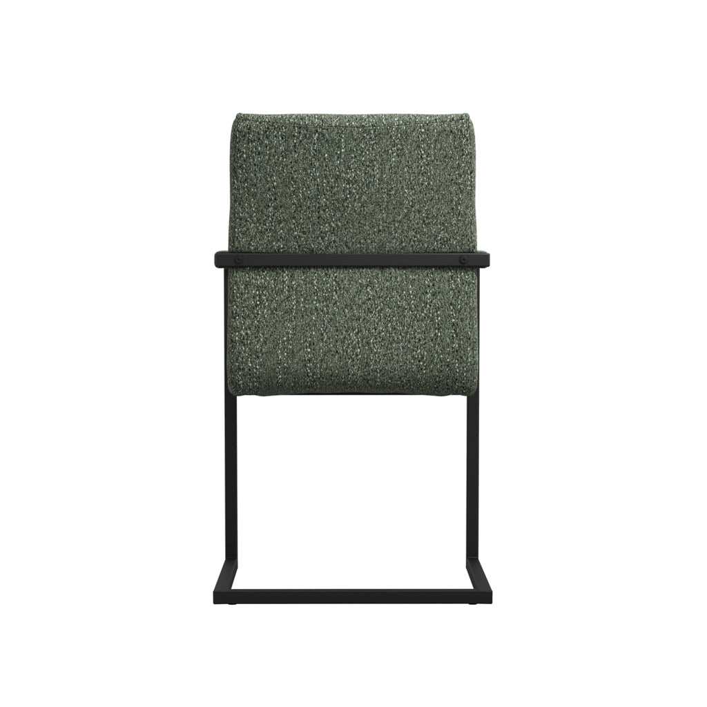 Cleaver Desert Sage and Black Dining Chair with Arms