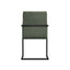 Cleaver Desert Sage and Black Dining Chair with Arms