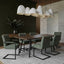 Cleaver Desert Sage and Black Dining Chair with Arms