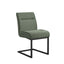 Cleaver Desert Sage and Black Dining Chairs