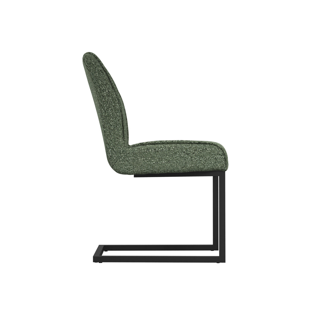 Cleaver Desert Sage and Black Dining Chairs
