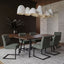 Cleaver Desert Sage and Black Dining Chairs