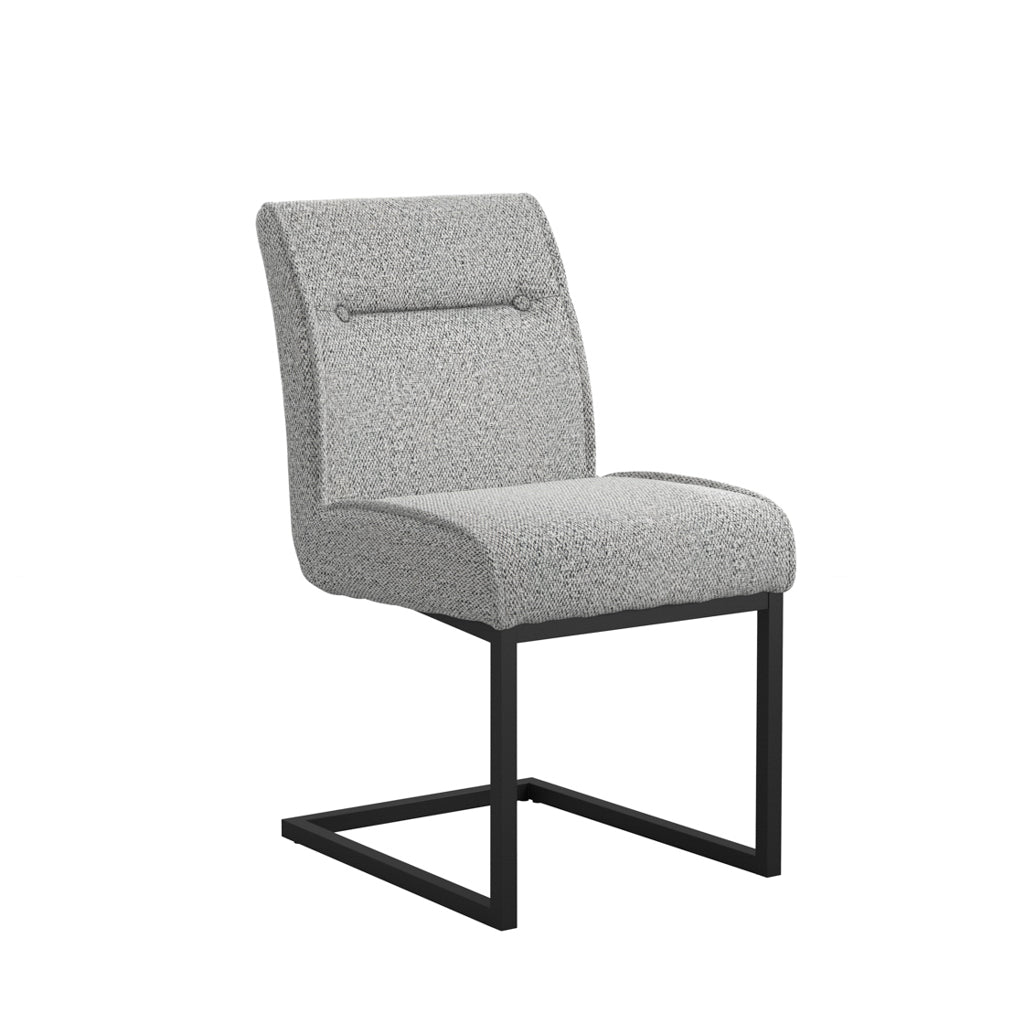 Cleaver Smoked Pearl and Black Dining Chairs