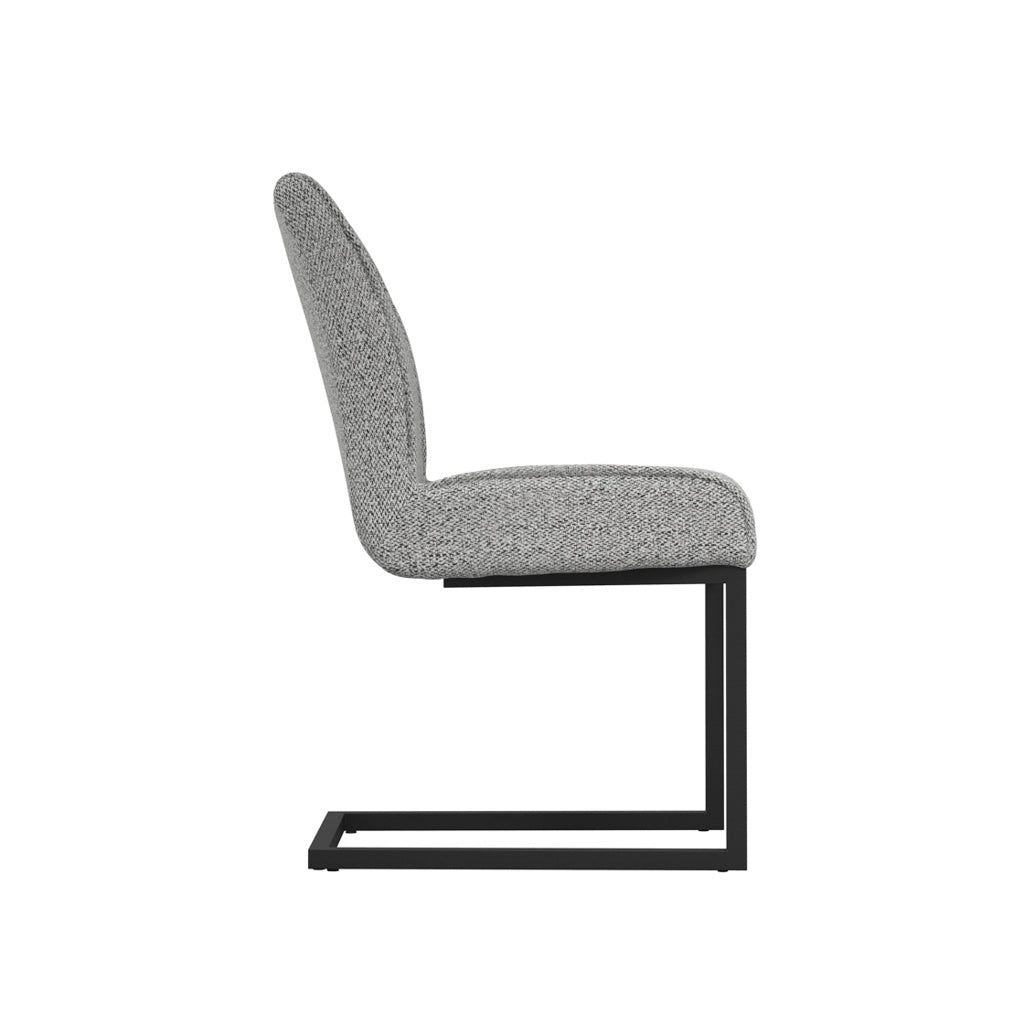 Cleaver Smoked Pearl and Black Dining Chairs