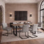 Cleaver Smoked Pearl and Black Dining Chairs