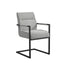 Cleaver Smoked Pearl and Black Dining Chairs with Arms
