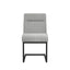Cleaver Smoked Pearl and Black Dining Chairs with Arms