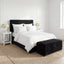 Colline Large Black Pouffe