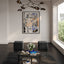 Colline Small Black Pouffe