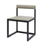 Compact Desk and Chair French Grey Leather