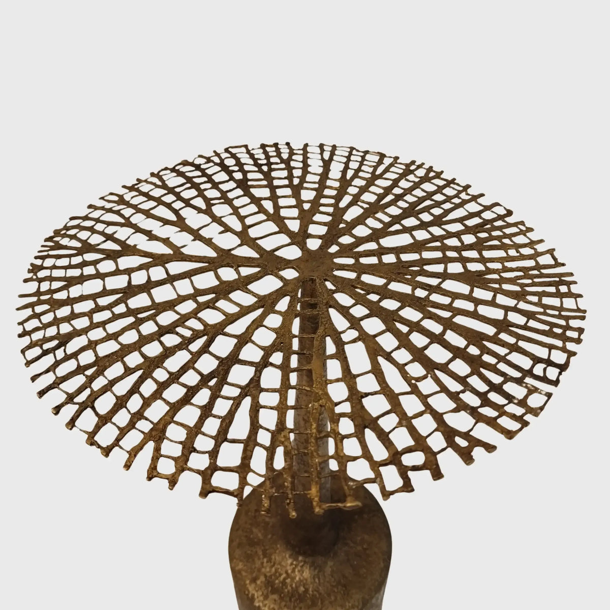 Coral Side Table Bronze Dorato