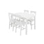 Crawford White 4 Seater Dining Set