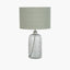 Chinon Glass Table Lamp Base and Shade Moss