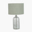 Chinon Glass Table Lamp Base and Shade Moss
