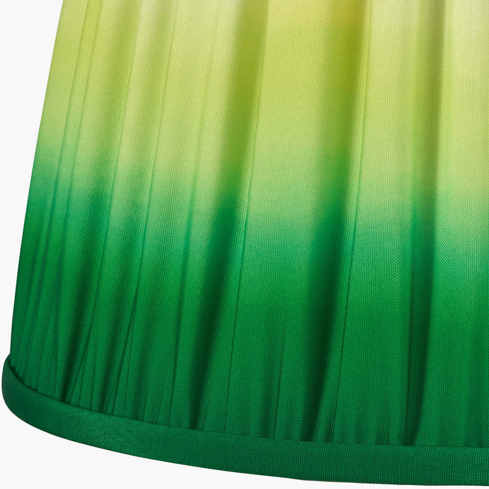 Savoie 25cm Pleated Shade Emerald