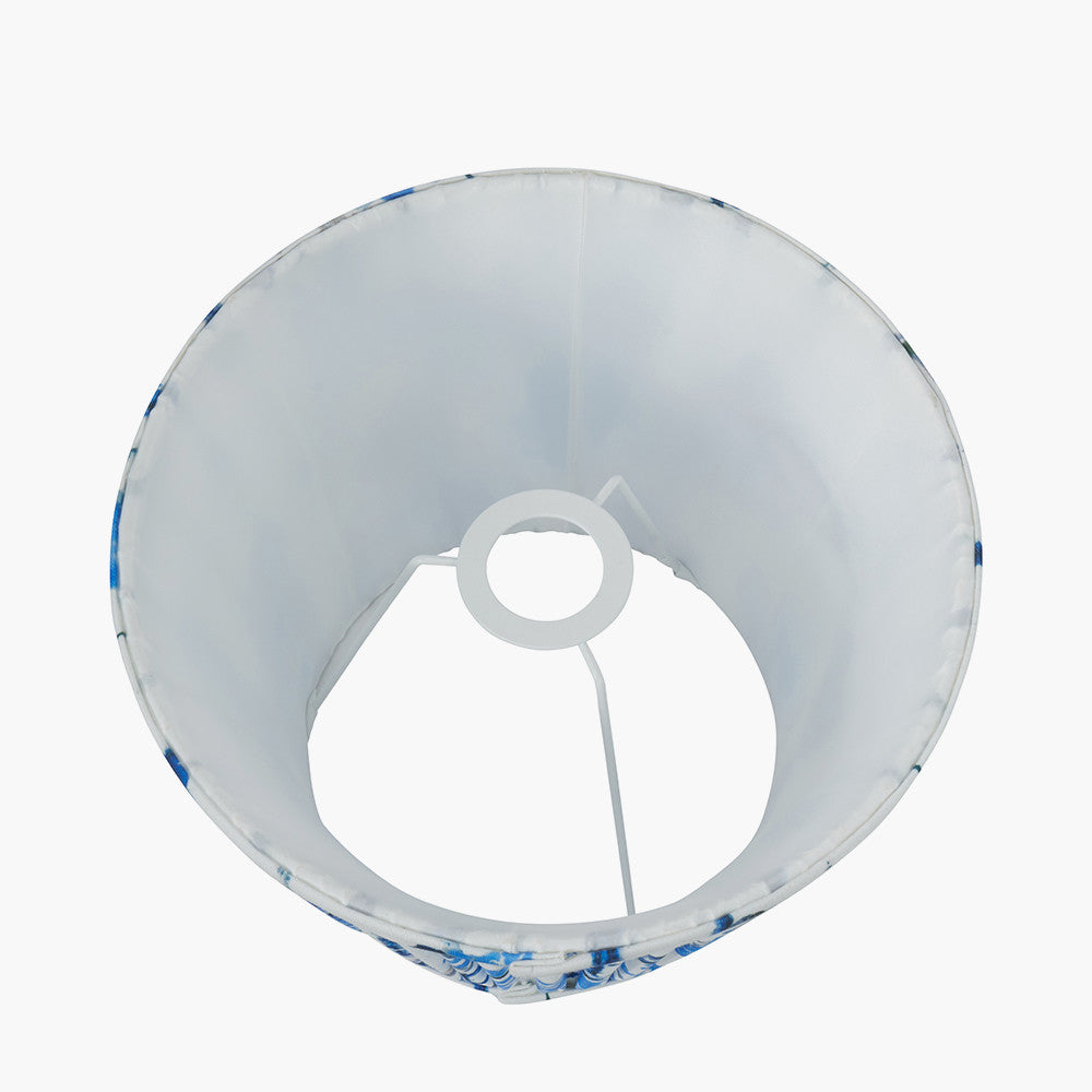 Kyoto Flower 25cm Pleated Shade Cobalt