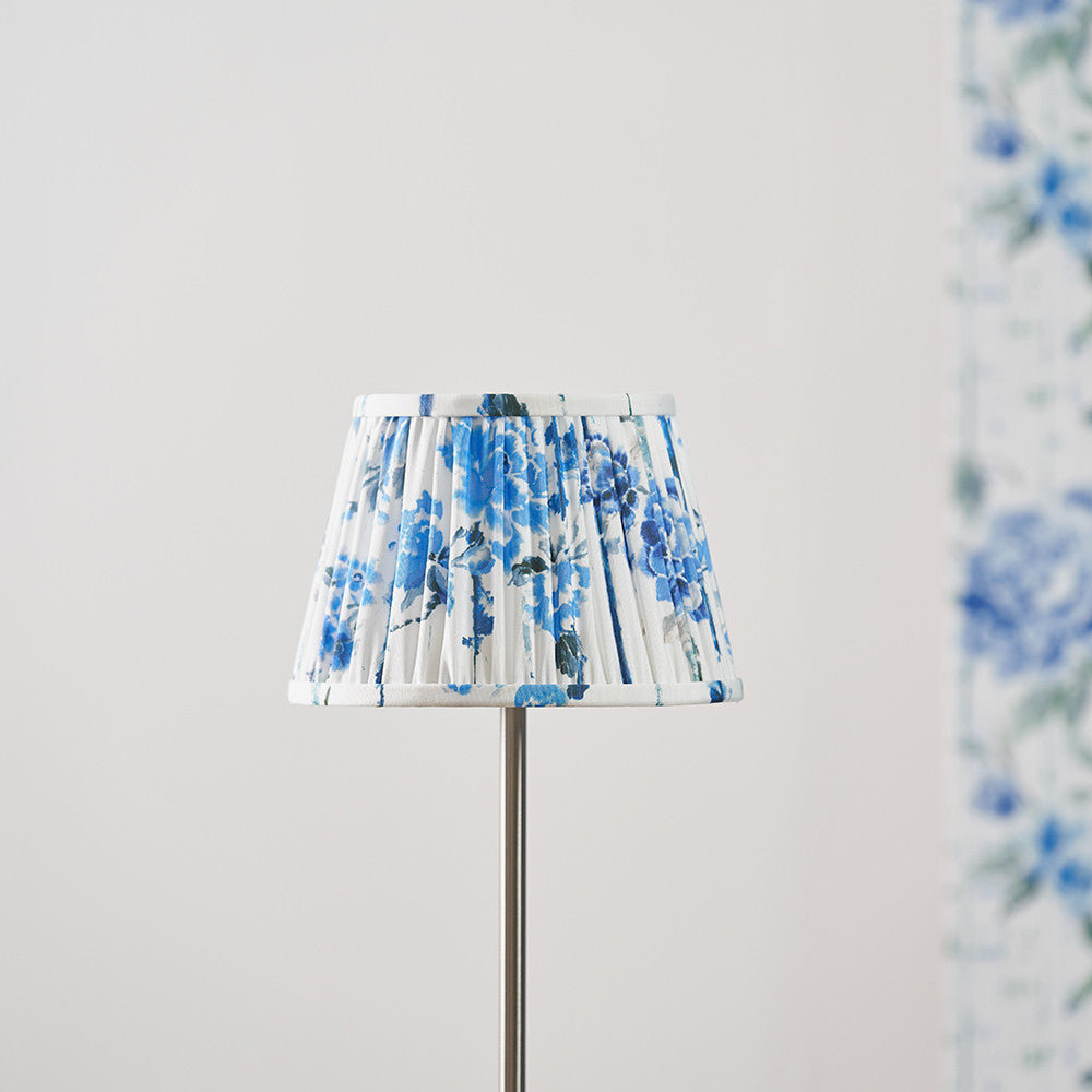 Kyoto Flower 25cm Pleated Shade Cobalt