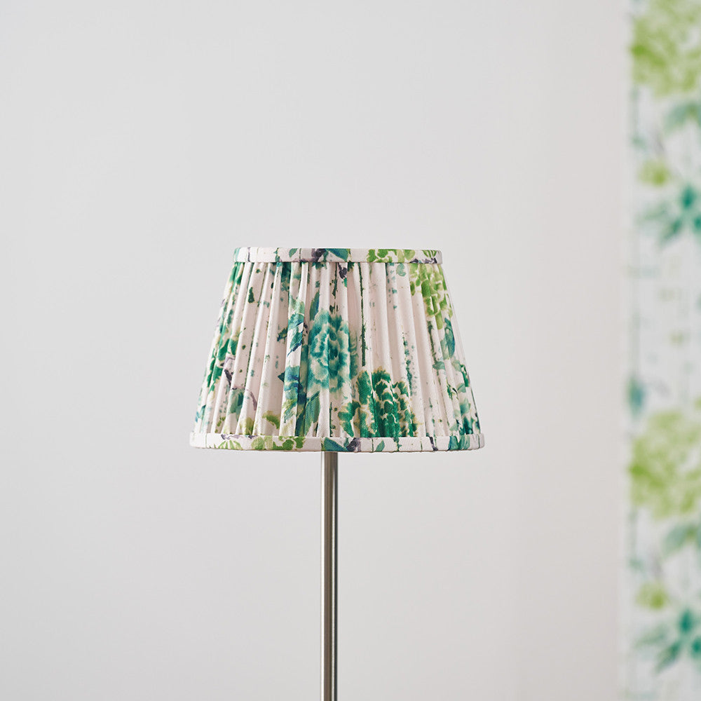 Kyoto Flower 25cm Pleated Shade Emerald