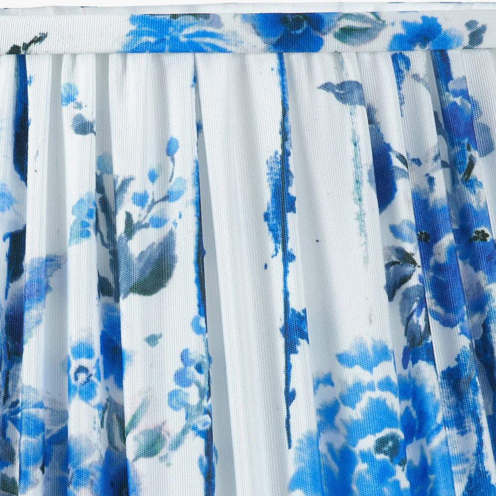 Kyoto Flower 30cm Pleated Shade Cobalt