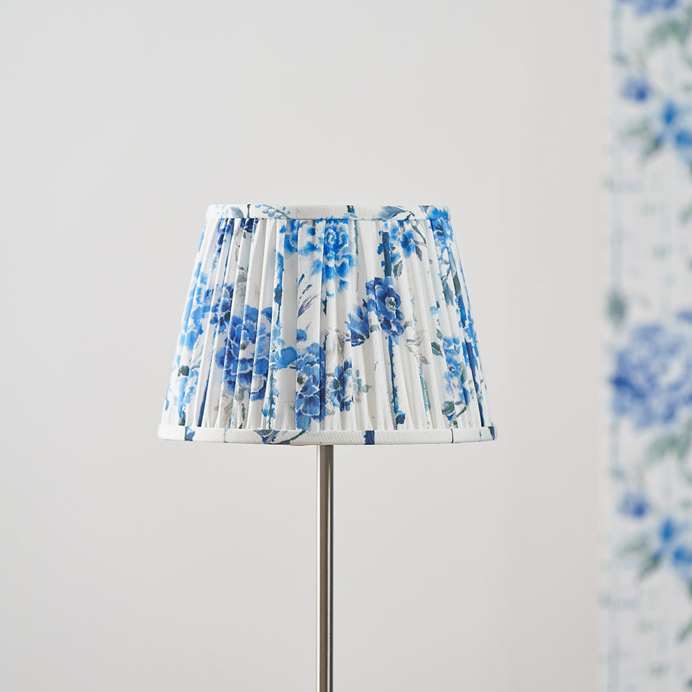 Kyoto Flower 30cm Pleated Shade Cobalt