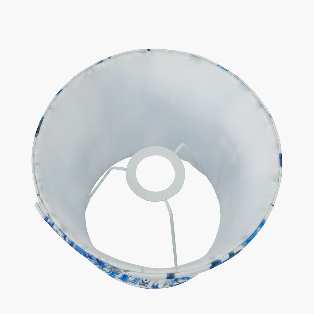 Kyoto Flower 35cm Pleated Shade Cobalt