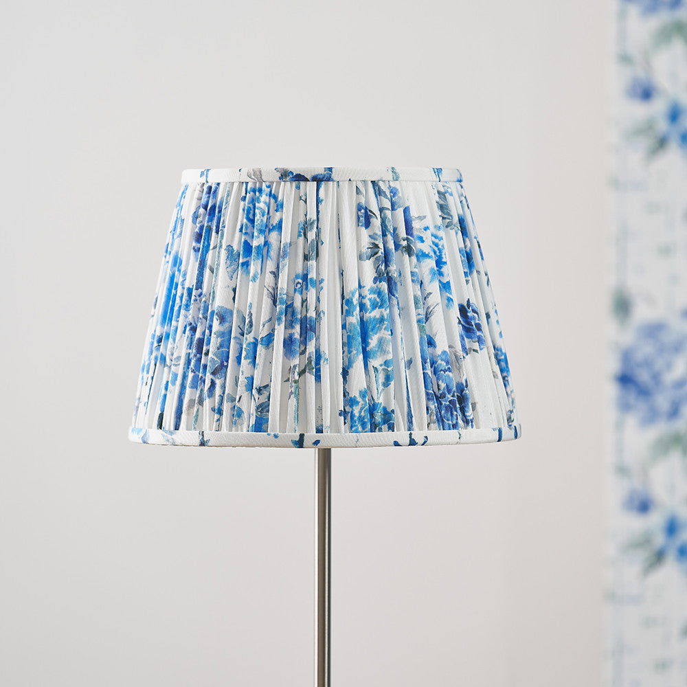 Kyoto Flower 35cm Pleated Shade Cobalt