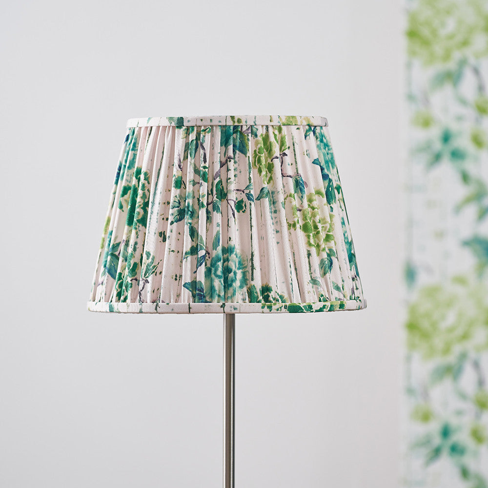 Kyoto Flower 35cm Pleated Shade Emerald