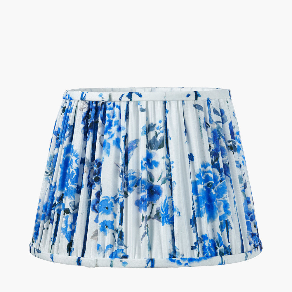 Kyoto Flower 40cm Pleated Shade Cobalt
