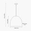 Brera Rattan Ceiling Pendant Pimento