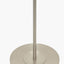 Sesvenna Brushed Silver Metal Stick Floor Lamp Base with Kyoto Flower 40cm Pleated Shade Cobalt