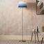 Sesvenna Brushed Silver Metal Stick Floor Lamp Base