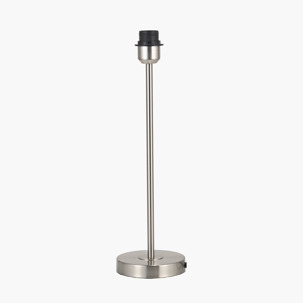 Sesvenna Brushed Silver Metal Stick Table Lamp Base