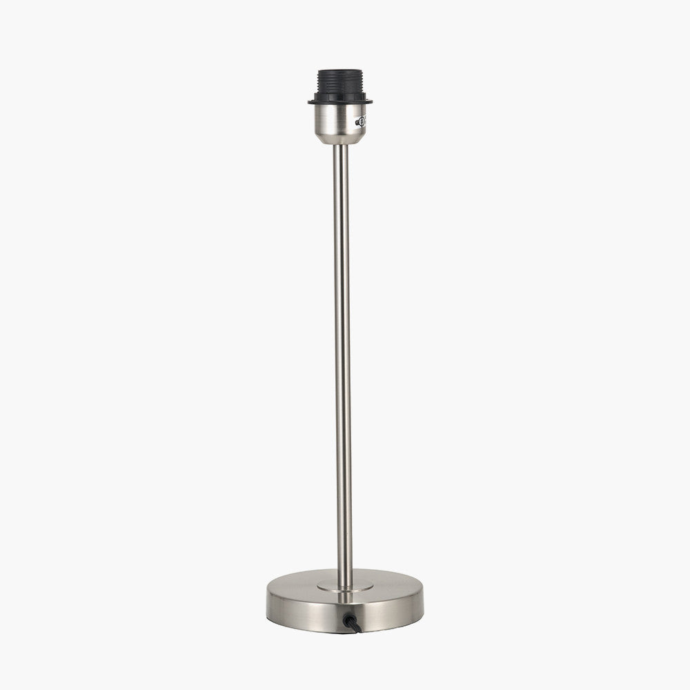Sesvenna Brushed Silver Metal Stick Table Lamp Base