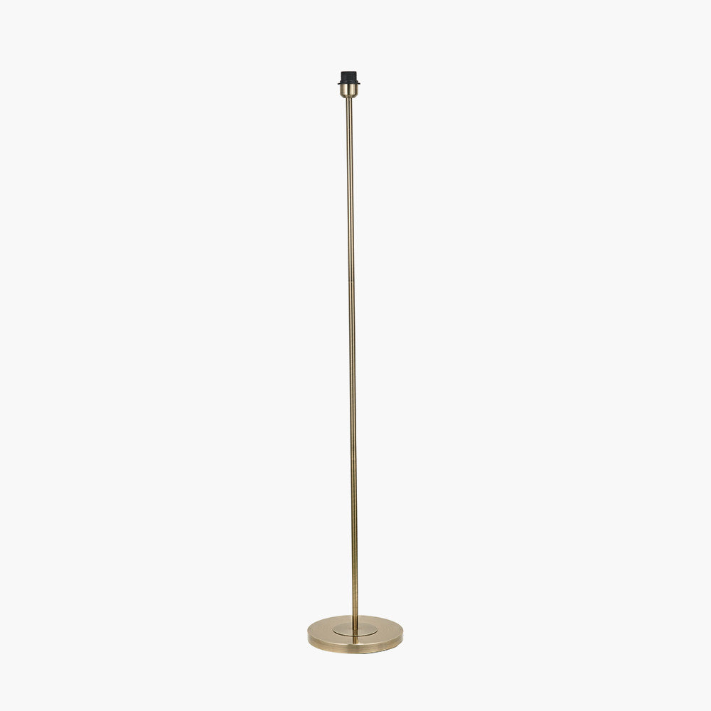 Sesvenna Antique Brass Metal Stick Floor Lamp Base