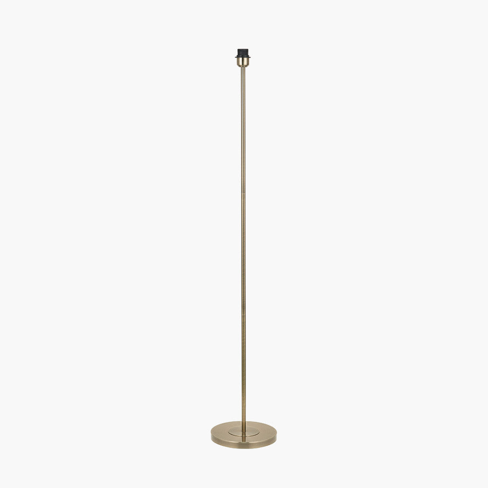 Sesvenna Antique Brass Metal Stick Floor Lamp Base