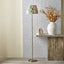 Sesvenna Antique Brass Metal Stick Floor Lamp Base