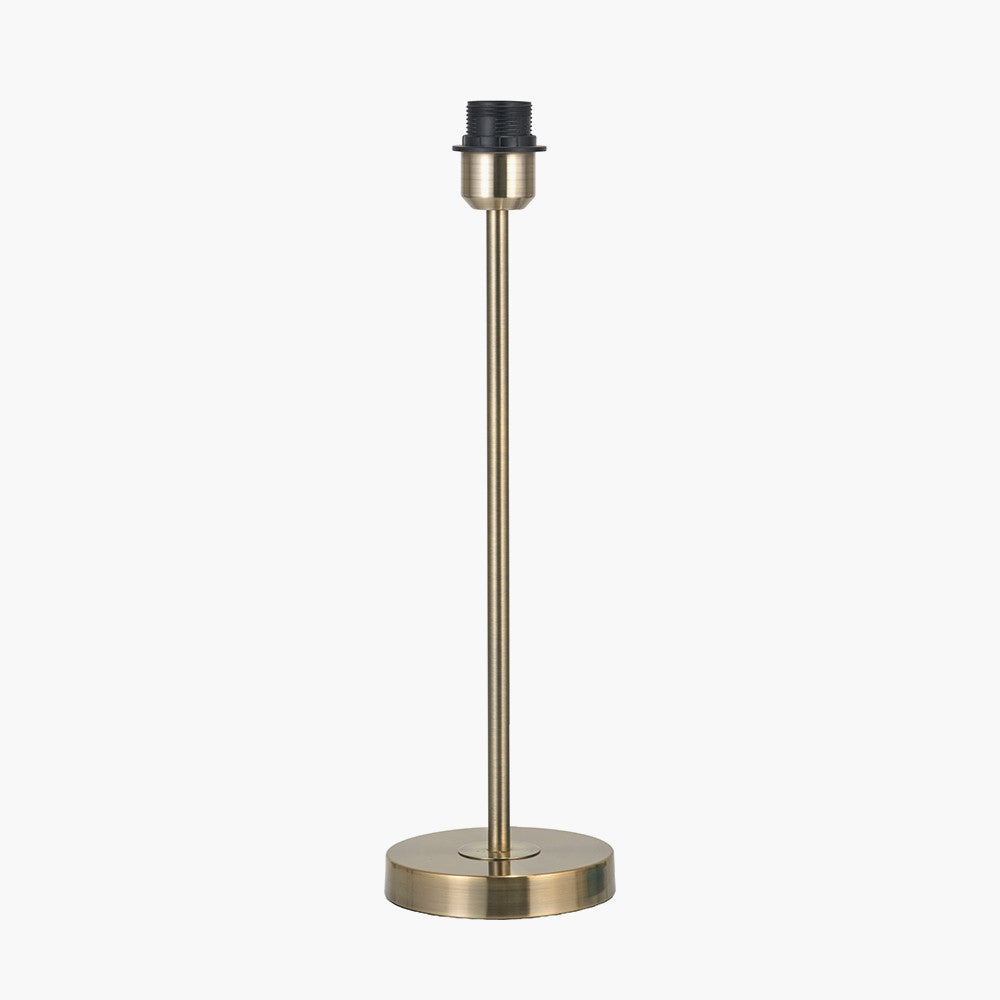 Sesvenna Antique Brass Metal Stick Table Lamp Base