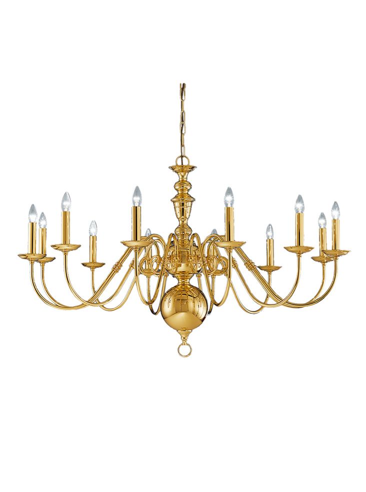Delft 12lt Fitting - Polished Brass