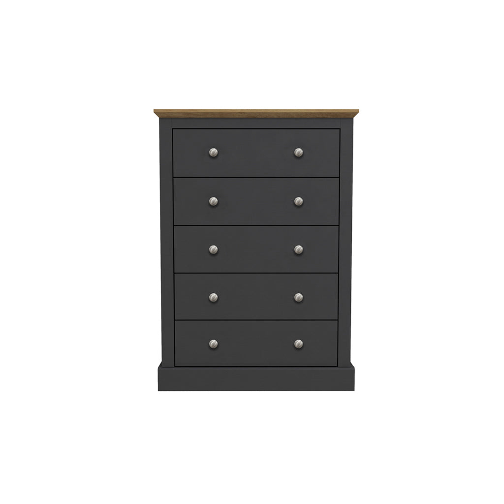 Devon Charcoal Triple Wardrobe
