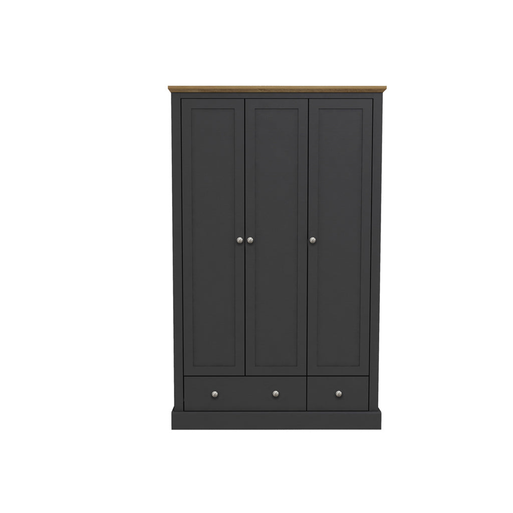 Devon Charcoal Double Sliding Wardrobe