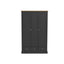 Devon Charcoal Double Sliding Wardrobe